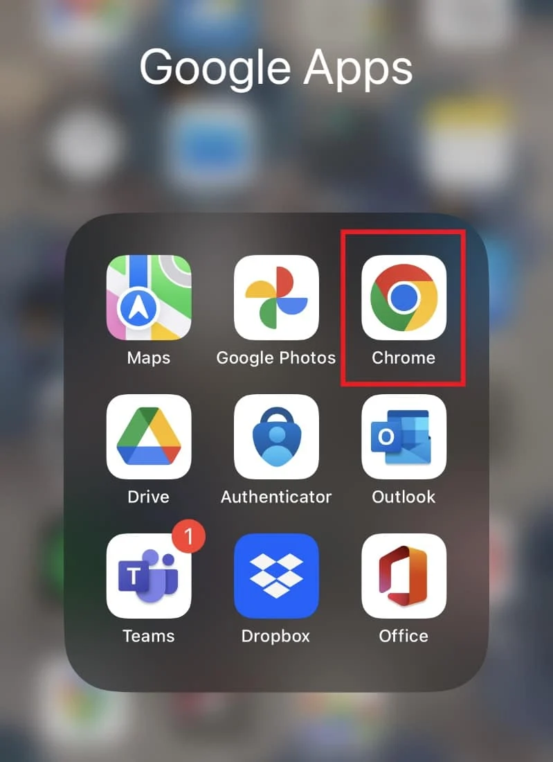 Откройте Chrome