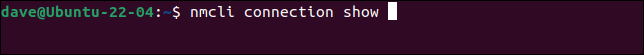 ใช้ nmcli เพื่อแสดงรายการการเชื่อมต่อเครือข่าย