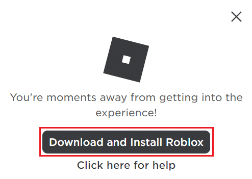 haga clic en descargar e instalar Roblox. 6 formas de arreglar el código de error de Roblox 277