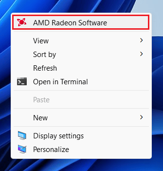 kliknij Pokaż więcej opcji - AMD Radeon Software