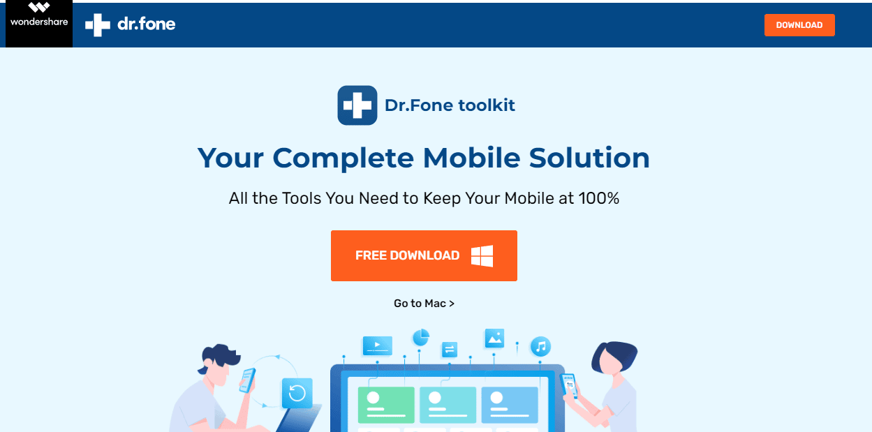 Dr.Fone 공식 웹사이트