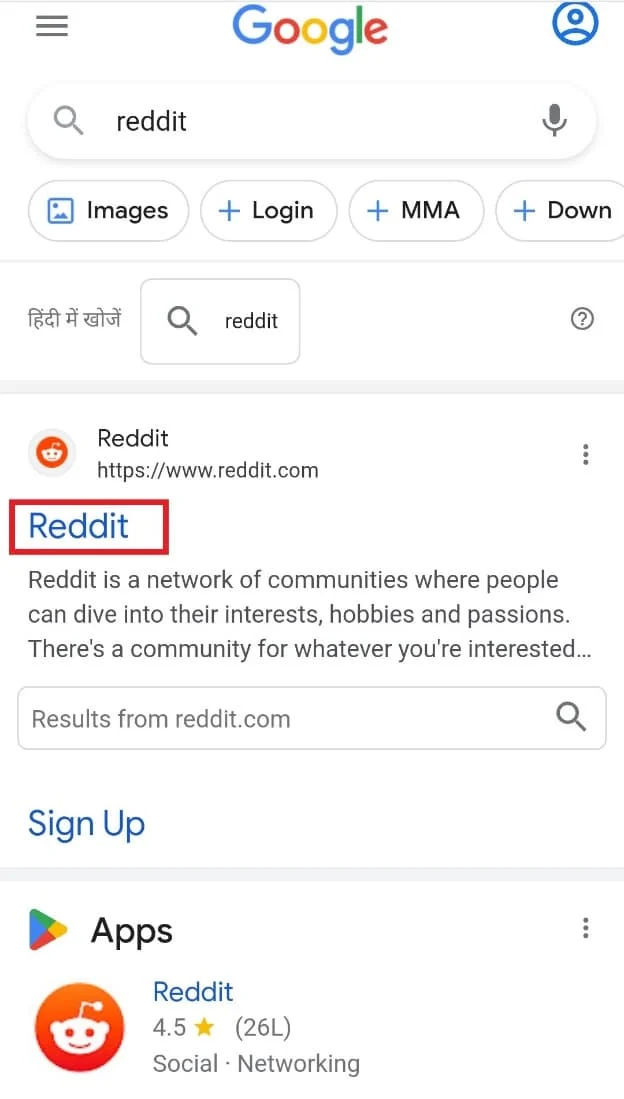 Reddit'i aç