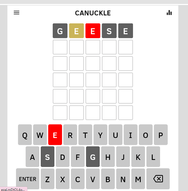 输入您的第一个猜测。什么是 Canuckle？如何玩加拿大 Wordle 版本