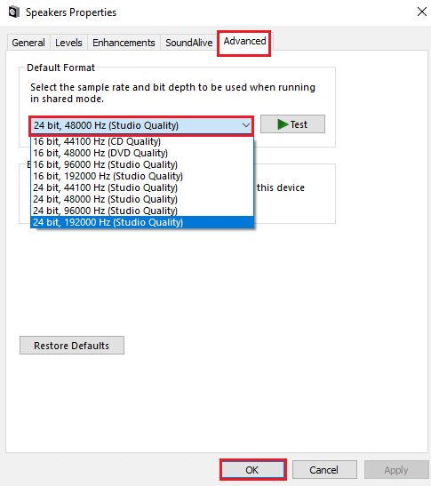 cochez l'option Activer les améliorations audio dans la section Améliorations du signal. Pourquoi mon ordinateur fait-il des bruits amusants ?