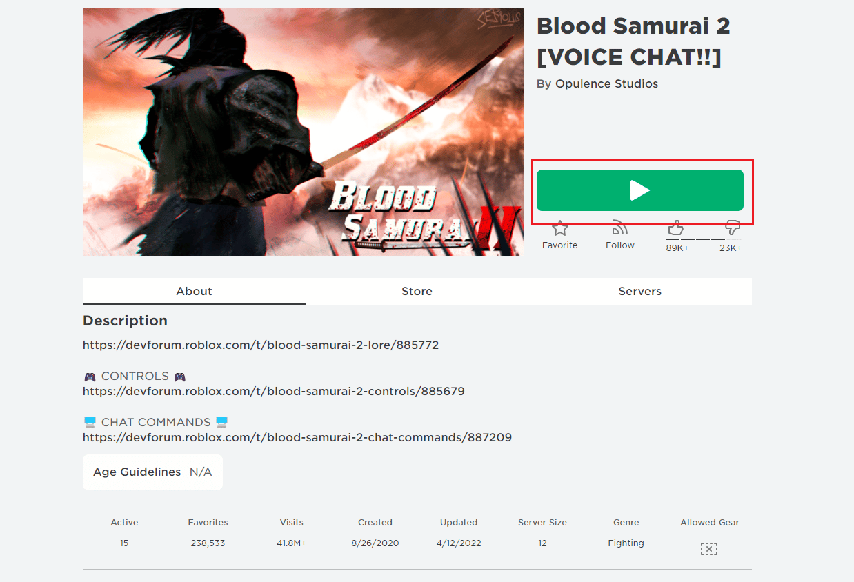 Roblox-Blut-Samurai 2