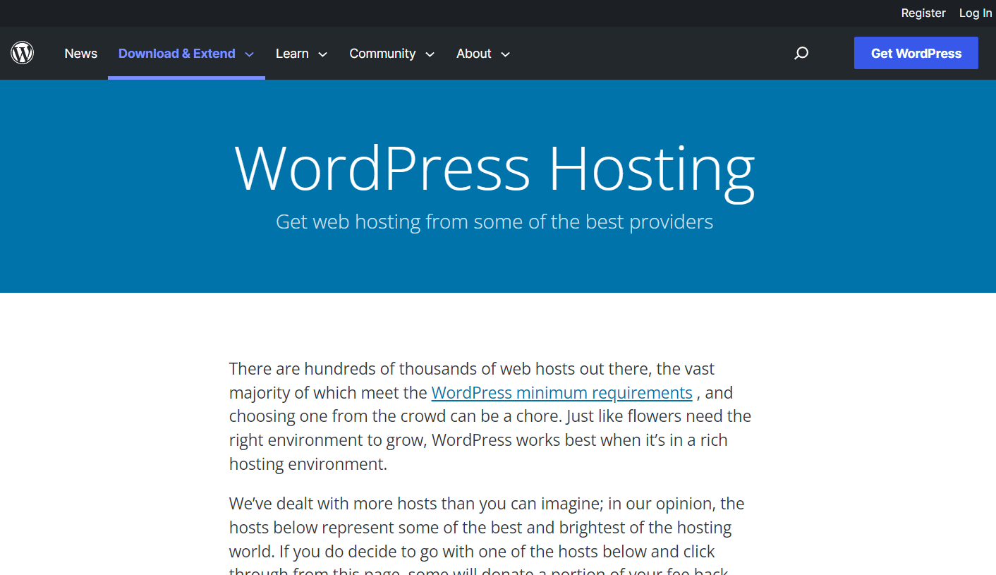 Sito Web di hosting WordPress | differenza tra web hosting e dominio