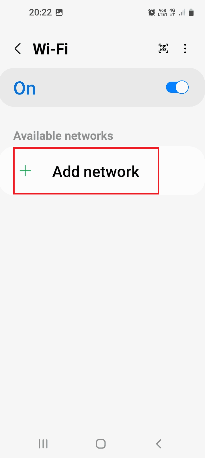 点击特定的 WiFi 网络。在 Android 上修复 Netflix 错误 5.7