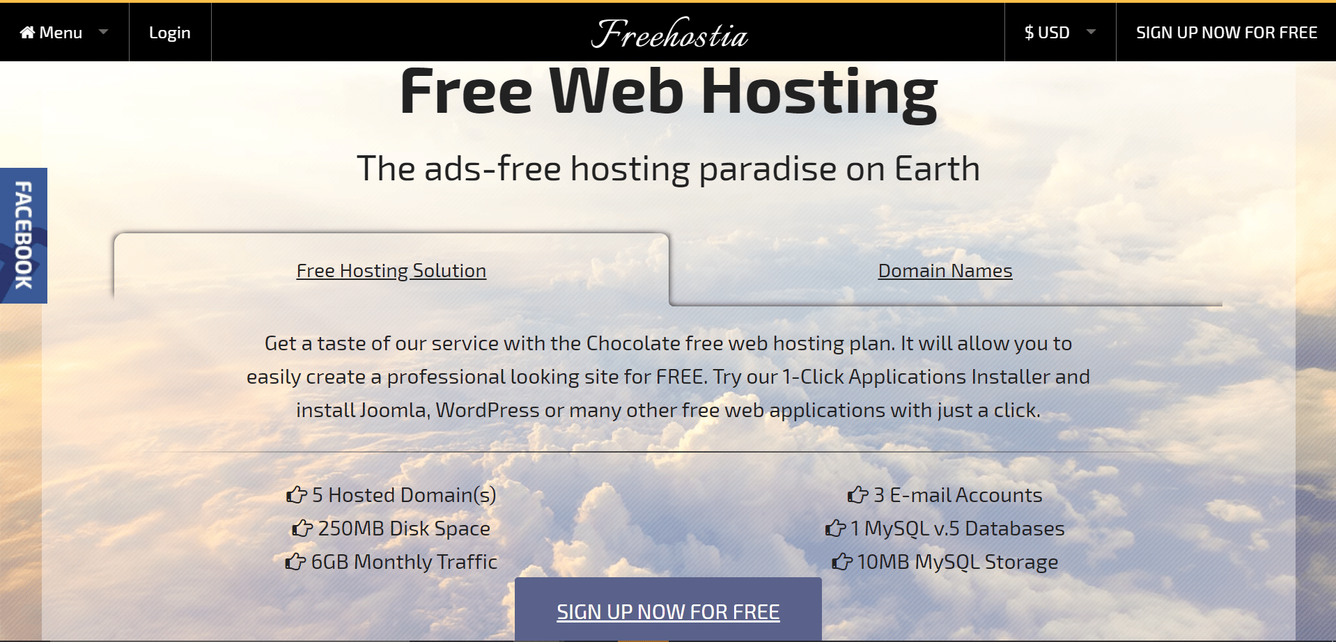 Freehostia-Website. Die besten kostenlosen Website-Hosting-Dienste