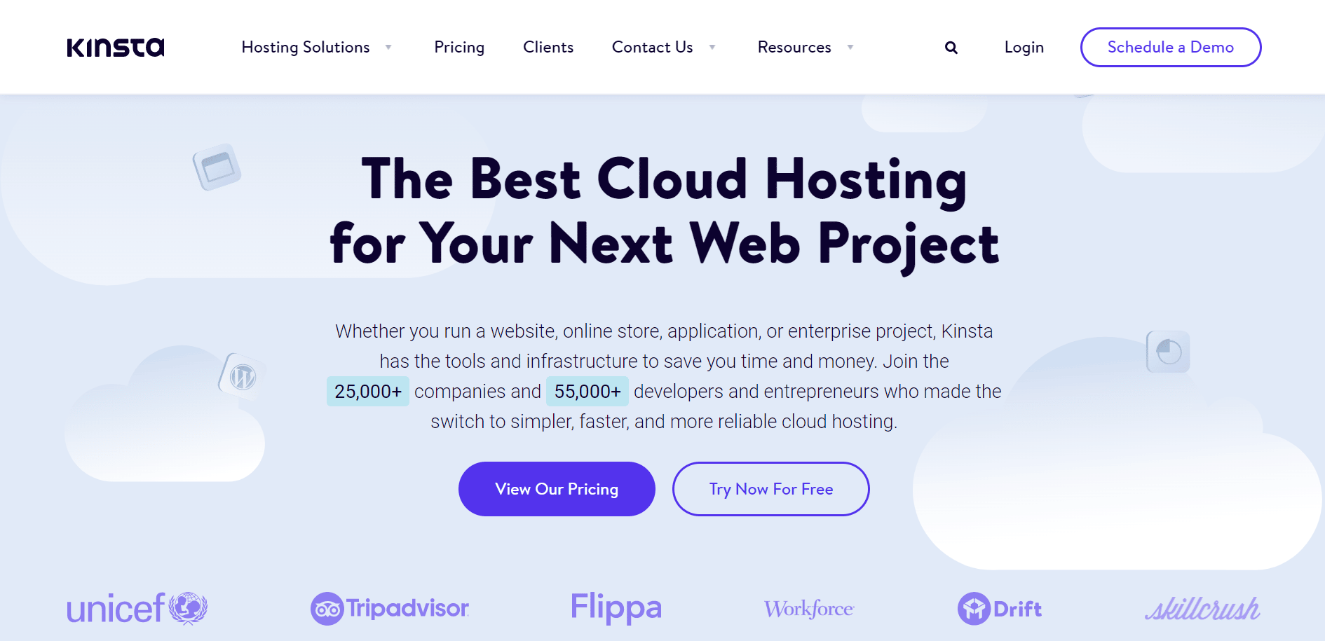 page web kinsta. Meilleurs services d'hébergement de sites Web gratuits