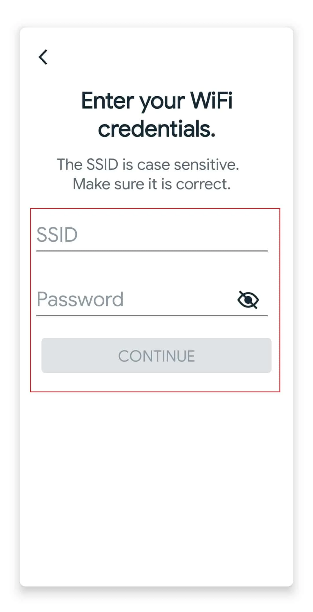 비디오 초인종 arlo에 로그인하기 위한 SSID 및 비밀번호