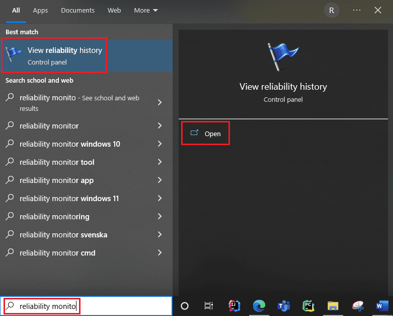 ver el historial de confiabilidad. Cómo ver los registros de fallas y los registros de errores de Windows 10