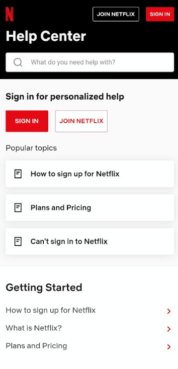 Netflix 幫助中心