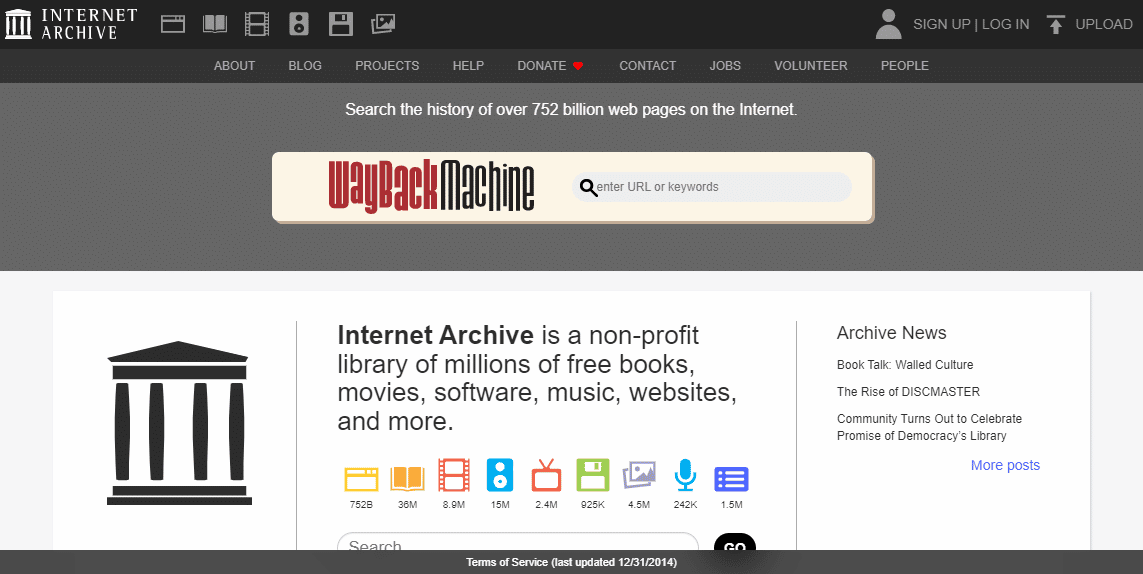 Archives Internet. 18 meilleures alternatives aux machines Wayback