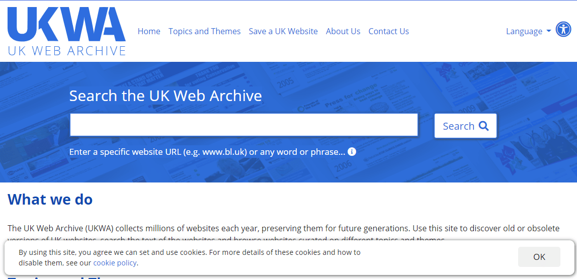 UK Web Archive