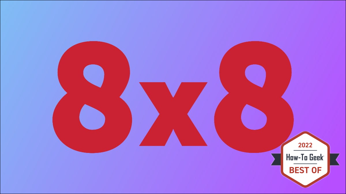 logotipo de 8x8 sobre fondo morado