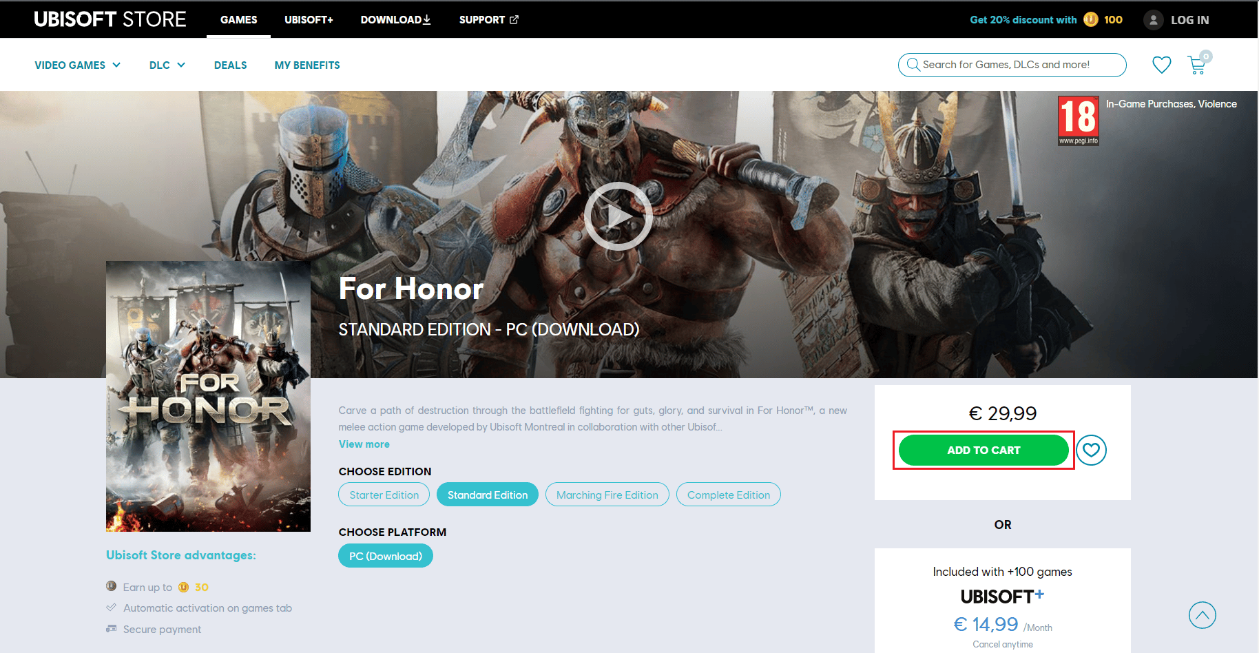 Para honra Adicionar ao carrinho ubisoft. For Honor Resgatar Códigos Gratuitamente