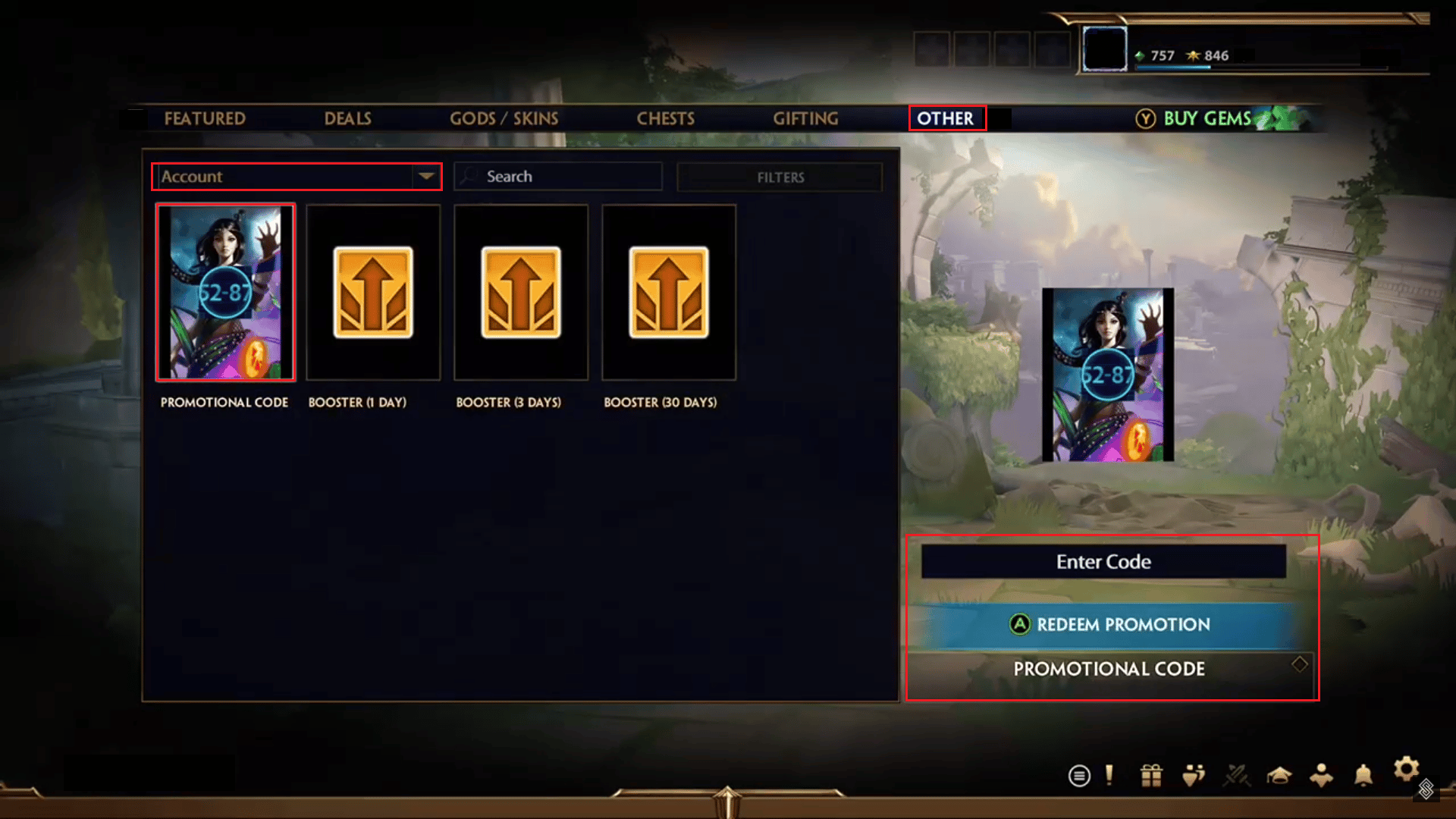 utiliser le code promotionnel. Codes promotionnels SMITE pour des dieux et des skins gratuits : échangez-les maintenant