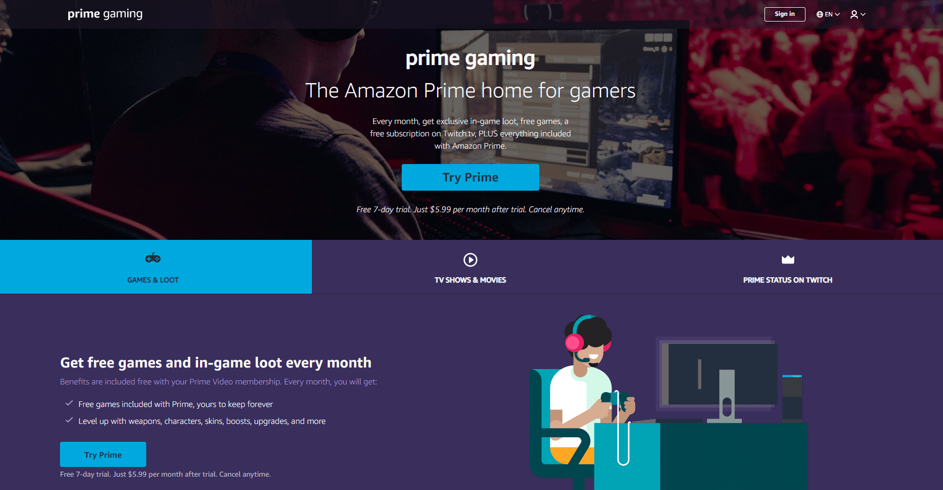 Amazon Prime-Gaming