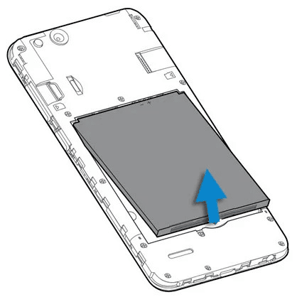 rimuovere la batteria del telefono. Risolto il problema con la modalità di ripristino Android nessun errore di comando