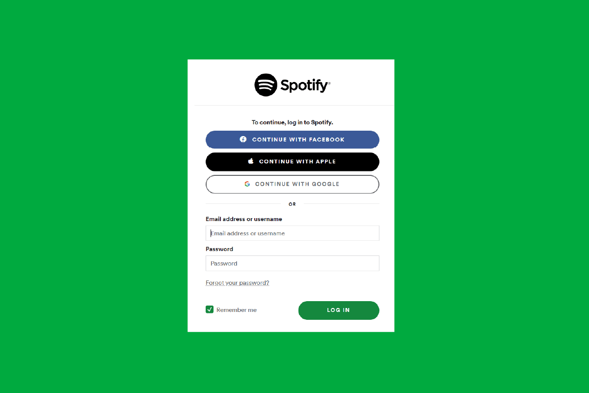 올바른 비밀번호로 Spotify에 로그인할 수 없는 문제 수정