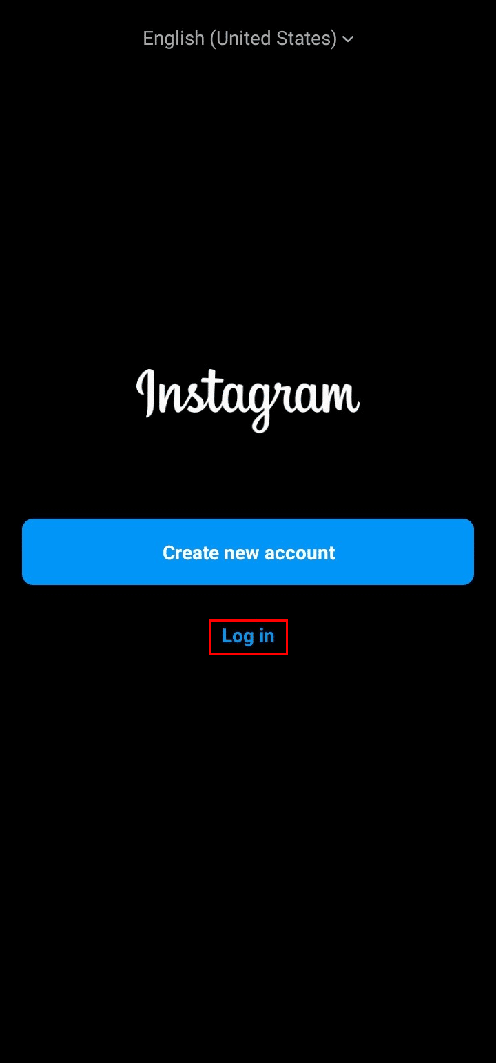 Tocca l'opzione Accedi. | reimposta la mia password Instagram senza e-mail