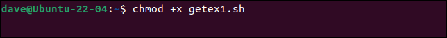 使用 chmod 使腳本可執行