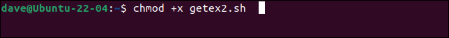 使用 chmod 使腳本可執行