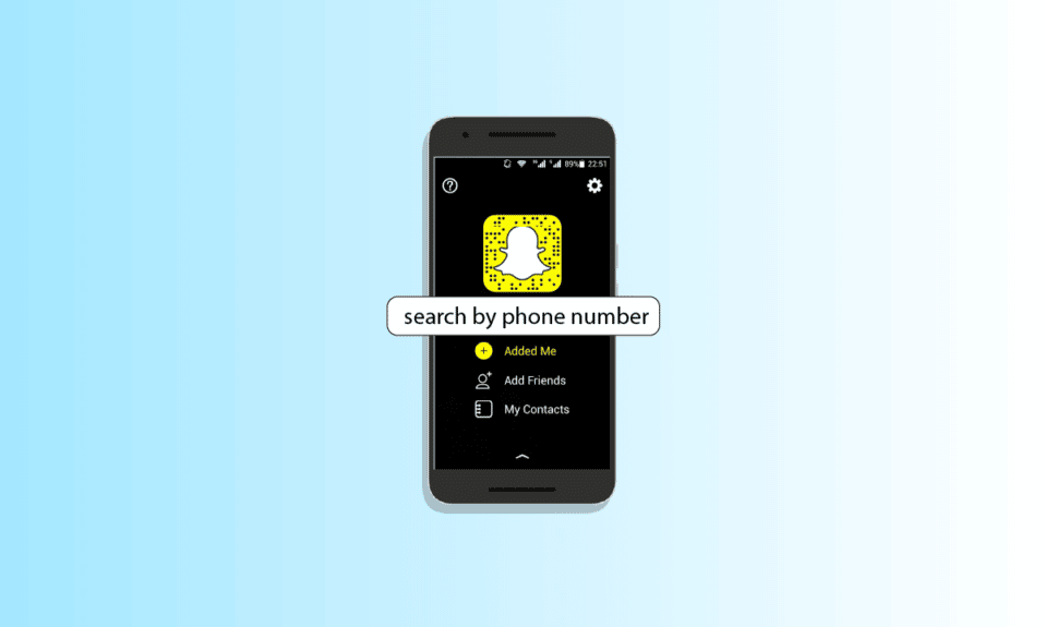 Come cercare Snapchat per numero di telefono