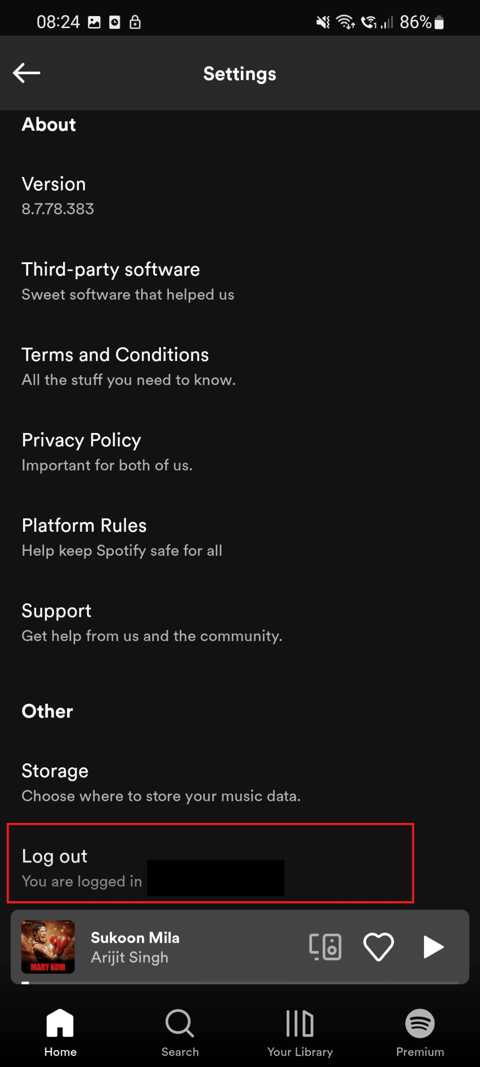 opsi logout. Cara Menghapus Perangkat dari Spotify Connect