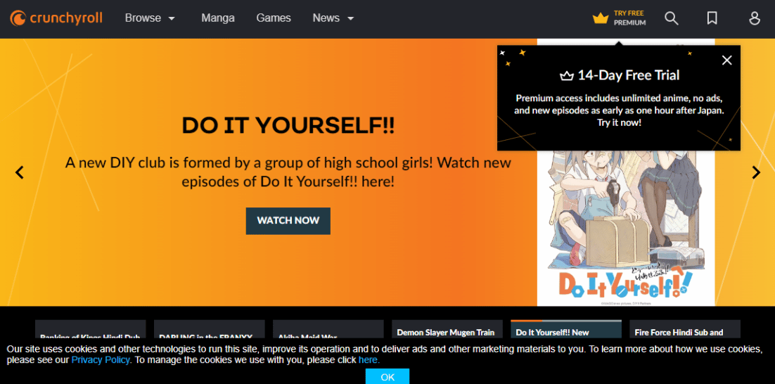 Crunchyroll. 20 Alternatif Kerja Terbaik untuk KissAnime