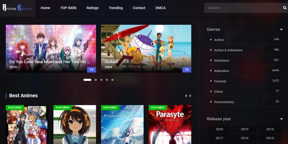 AnimeKarma. Cele mai bune 20 alternative de lucru la KissAnime