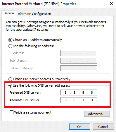 更改 DNS 地址。修复羔羊崇拜在 PC 上保持冻结或崩溃