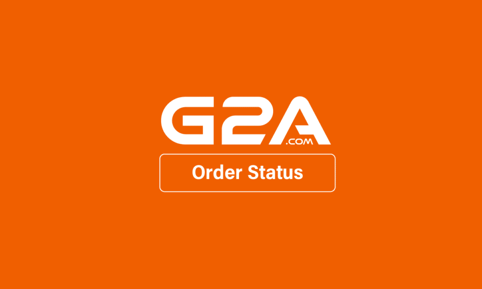 Comment voir le statut de la commande G2A