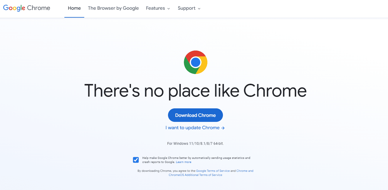 Официальный сайт Google Chrome