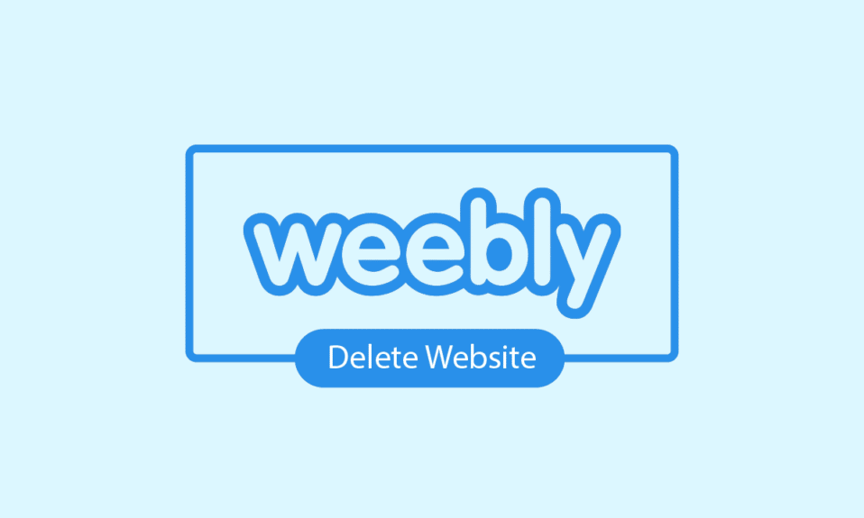 Cara Menghapus Situs Web Weebly