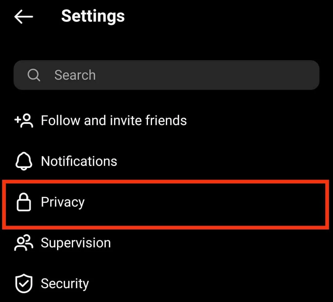 Scegli Privacy | Come rendere Instagram privato