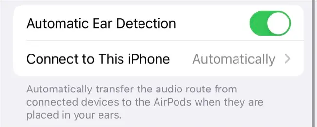 AirPod'larınızda "Otomatik Kulak Algılama" özelliğini devre dışı bırakın