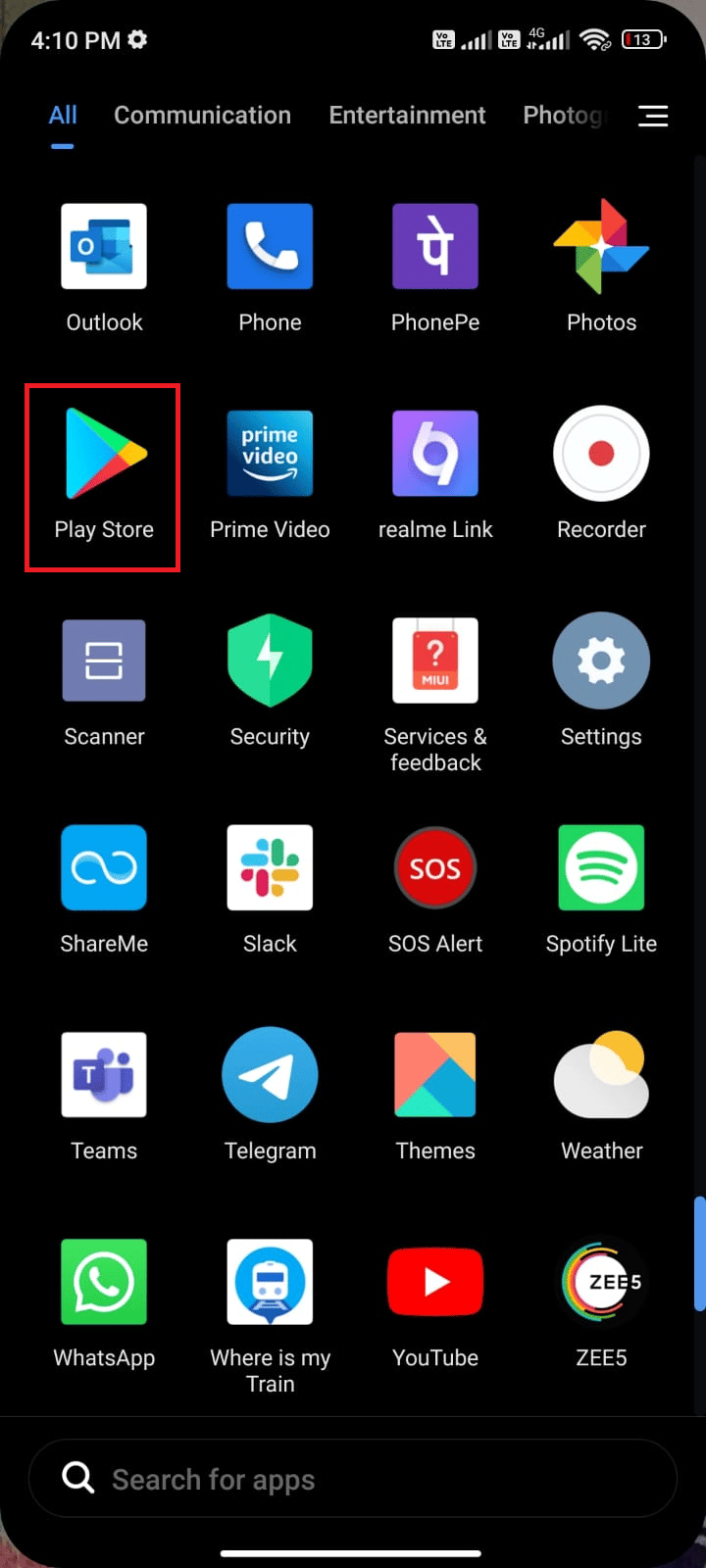 Ve a tu pantalla de inicio y toca Play Store. Arreglar el correo de voz de Samsung Galaxy 5 no funciona