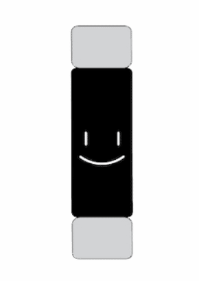 Smiley-Symbol auf Fitbit Inspire