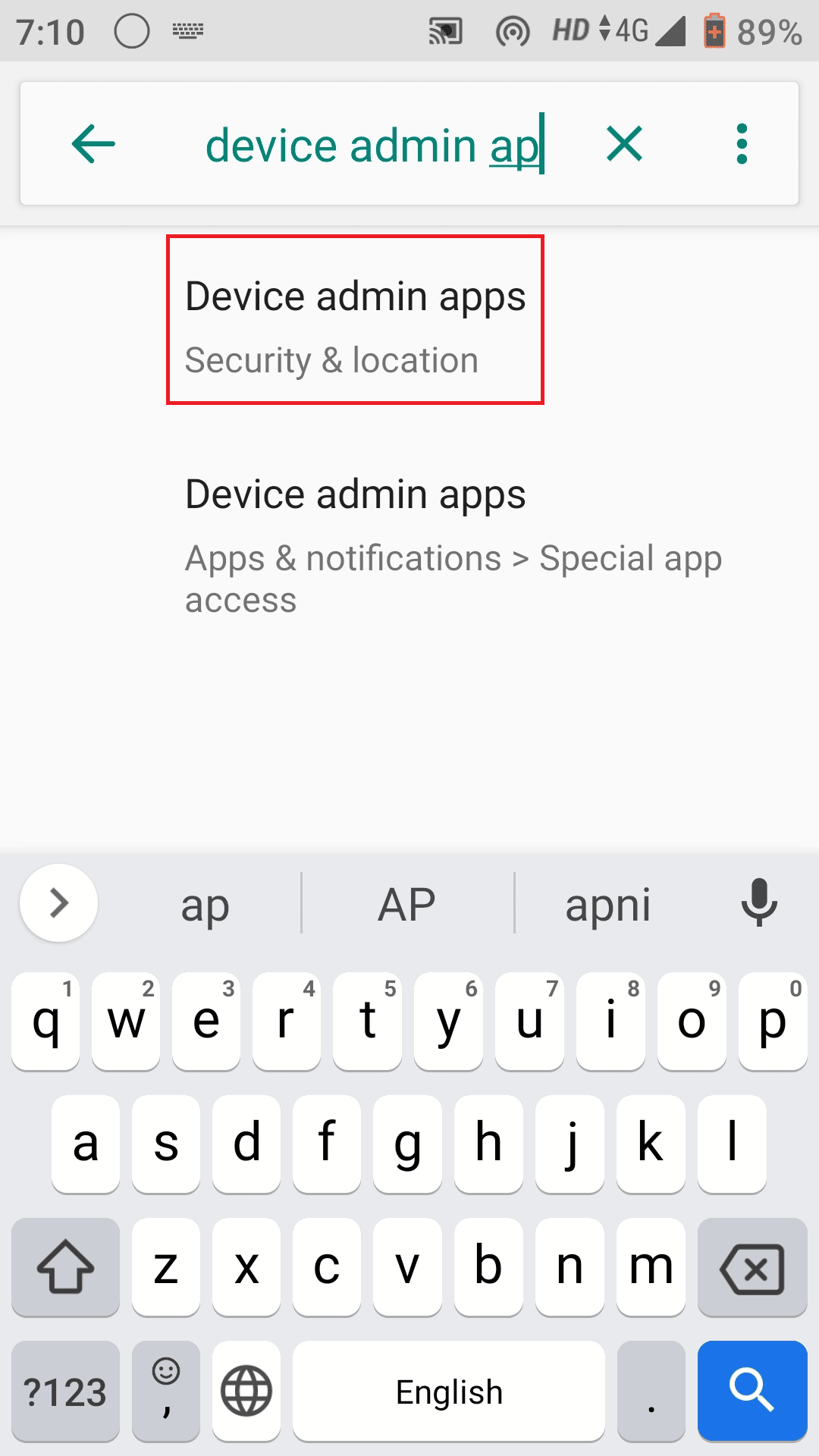 Ketik Aplikasi admin perangkat/administrator perangkat. Cara Downgrade Aplikasi Android Tanpa Uninstall