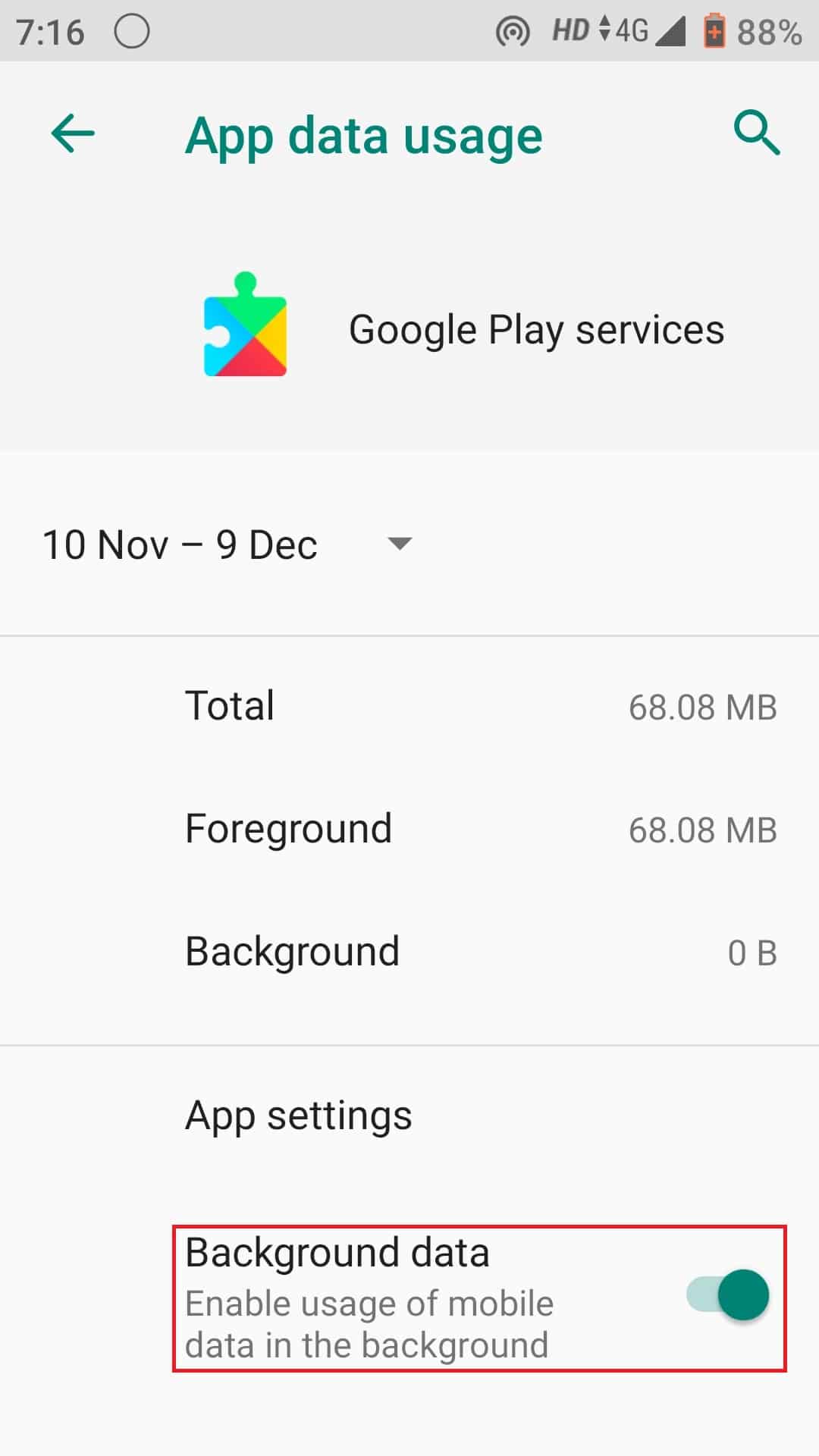 matikan penggunaan Data Latar Belakang. Cara Downgrade Aplikasi Android Tanpa Uninstall