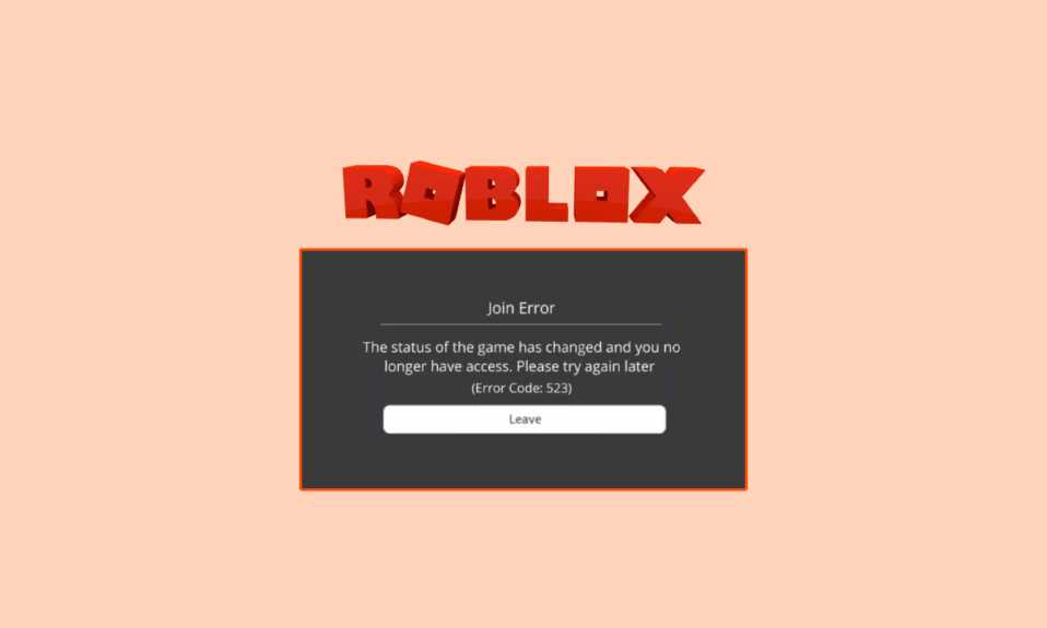 11 maneiras de corrigir o código de erro 523 no Roblox