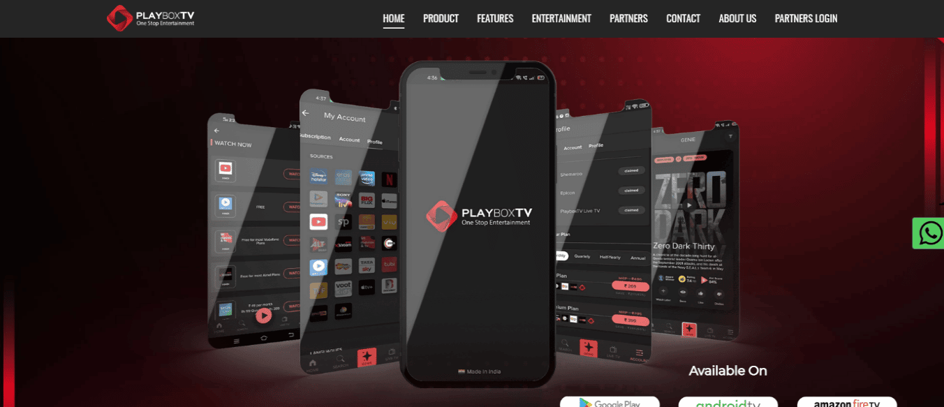 Home page di Playbox. 11 migliori alternative alla vetrina