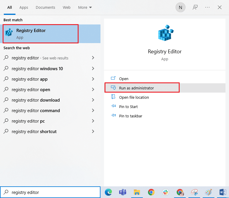 เปิด Registry Editor ในฐานะผู้ดูแลระบบ แก้ไข Excel ช้าเพื่อเปิดใน Windows 10