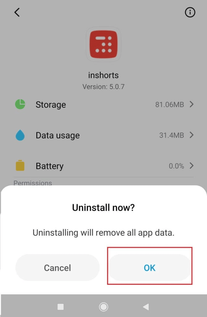 Disinstalla le app problematiche