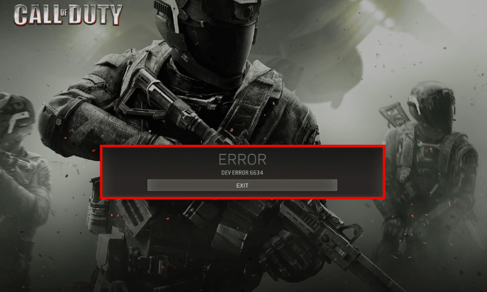 Call of Duty Warzone の開発エラー 6634 を修正