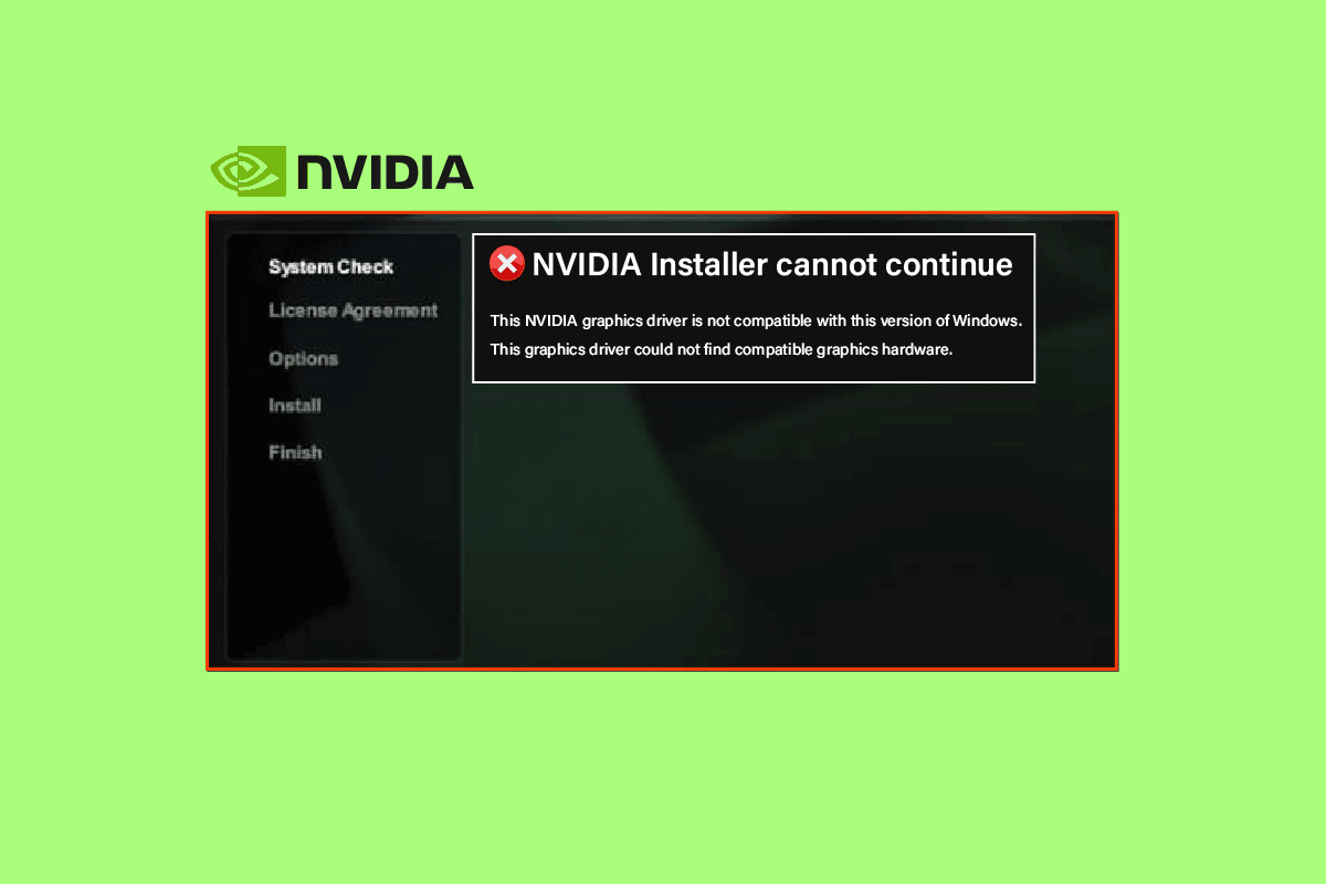 Correggi NVIDIA Geforce non compatibile su Windows 10