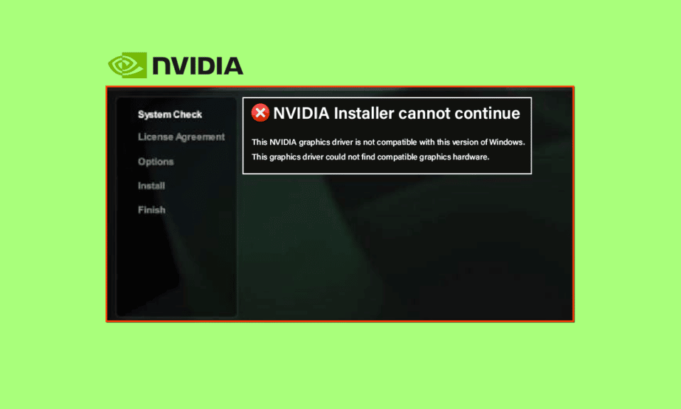 Correggi NVIDIA Geforce non compatibile su Windows 10