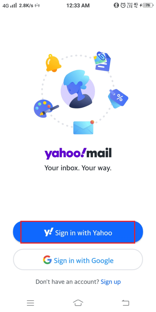 ลงชื่อเข้าใช้บัญชี Yahoo Mail ของคุณ แก้ไข yahoo mail หยุดแสดงภาพ