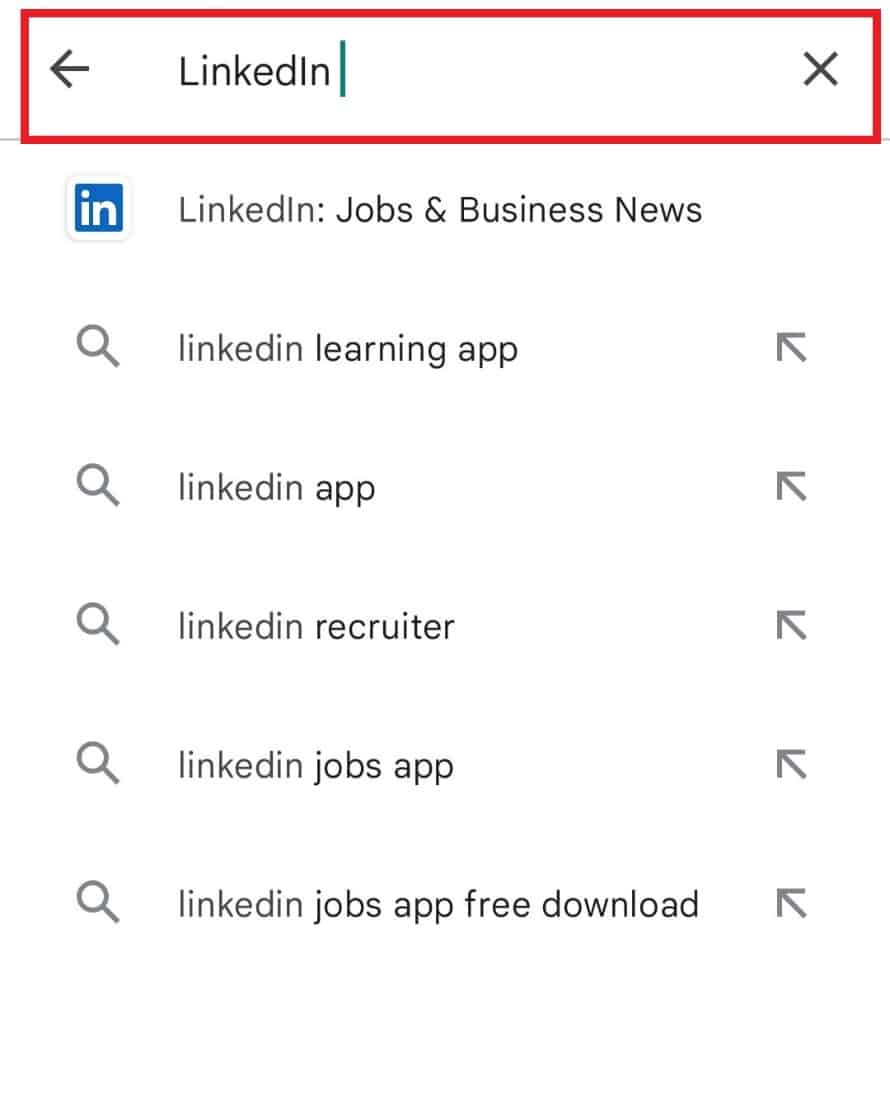 搜索领英。修复 LinkedIn 应用程序不显示图像